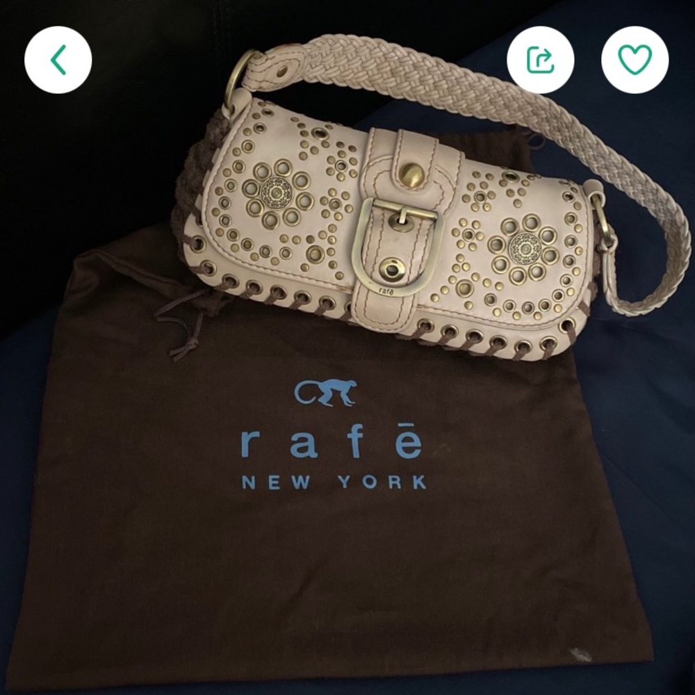 Rafe handbag. Colors are tan and brown. Hardly used.